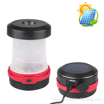 Tragbares 3 W Led Zoom Solar Campinglicht